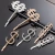 Import Bling Wedding Crystal Bridal Styling Barrette Letter Hair Clips Bobby Pins Rhinestones Paved 12 Zodiac Constellations Hair Pin from China