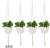 Import boho cotton rope home decoration macrame plant hangers set kit from China