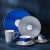 Bone china dinnerware set Blue or Gold rim ceramic dishes plate set