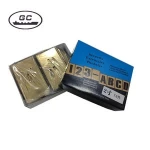 Brass Interlocking Stencil Letter And Figure Interlocking Set 76 pcs