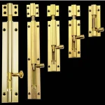 BRASS PLATED TOWER BOLT