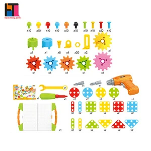 Building Board Drill Set Mosaic Puzzle DIY Educational Toy STEM Toys