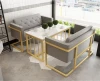 Cafe bar sofa milk tea shop table and chair combination simple two casual bar table and chair set