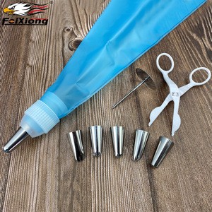 Cake Decorating Tool Cream Bag With Stainless steel Nozzles Piping Baking Accessories
