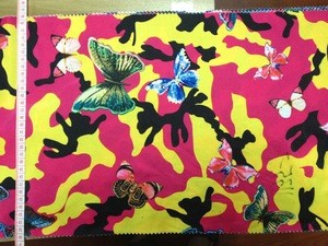 Camouflage and butterfly pattern thermal transfer paper for fabric printing