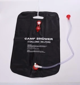 Camping Shower Bag 5 gallons/20L Solar Shower Bag for Outdoor Traveling Hiking Summer Shower