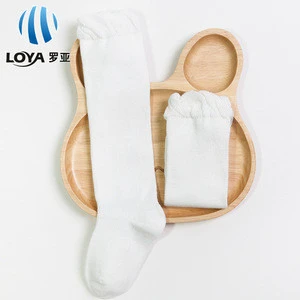 candy-colored solid Children Stocking child cotton Knee-high socks baby dress Stockings