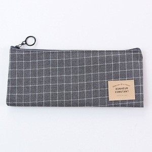 Canvas Cotton School Pen Bag Pencil Pouch Case or Cosmetic Bag for Teenagers