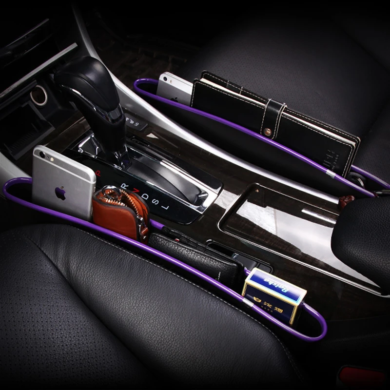 Car Seat belt Gap Filler Slit Box Organizer Car Seat Crevice Storage Pocket Auto Interior Accessories