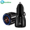 Car USB Charger Quick Charge QC3.0 QC2.0 Mobile Phone Charger 2 Port USB Fast Car Charger for iPhone Samsung Tablet