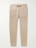 cashmere knit hoodie and sweatpants two pieces set for men jogger cashmere men set