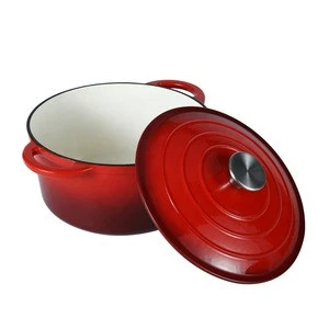 cast iron kitchen cooking  casserole with enamel coating