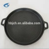 cast iron plate with meat press