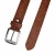 Import Casual brown leather belt with stitching on strap with good quality buckle for men 2021 fresh design from India