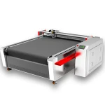 CE FDA car mat oscillating tangential knife //textile fiber cutting machine
