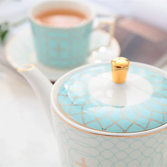 Ceramic Pot Mug Sugar Bowl Creamer Teapot Milk Jug Teaset Coffee Set Porcelain Tea Set