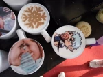 Cheap coffee maker printer commercial 3d coffee printer latte art digital