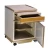 Import Cheap price ABS hospital patient table beside cabinet with wheels from China