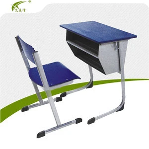 Cheap steel table chair/metal student desk chair set/school furniture price list