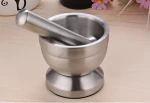 Chef assistant Pepper Grind spice nuts grinder garlic press stainless steel Mortar and Pestle
