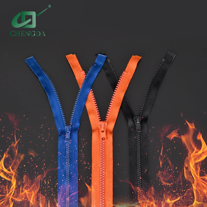 CHENGDA UL Certificate FireProof zipper fire Retardant plastic zipper Flame retardant zipper