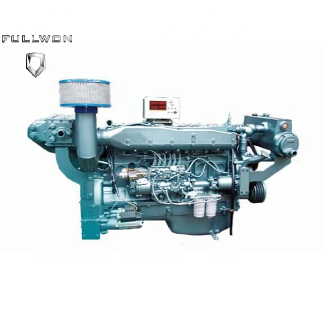 China brand water cooled 178kw diesel engine for ship