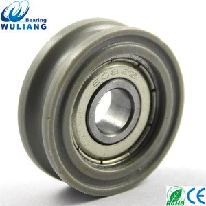 china factory 608zz u groove 30mm nylon roller with bearings