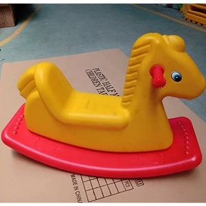 china made animal funny plastic rocking horse toys baby walker Kindergarten  Cartoon Animals Kids Plastic cheap Rocking Horses