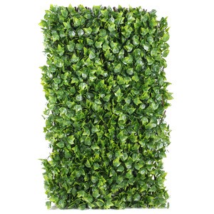 China new type high quality artificial plant fence landscape supplies garden decoration artificial plastic leaf fence