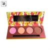 China supplier book shaped makeup case paper empty eyeshadow packaging pallet