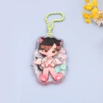 China Wholesale Cheap Price Factory Custom Made Acrylic Keychain Holographic Anime Plastic key chain