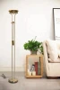 Chinese modern antique brass torchieres uplight LED standing floor lamp