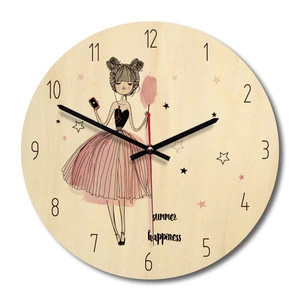 Chinese Newest Design 12 Inch Modern Wooden Decorative Wall Clock