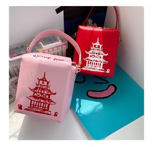 Chinese Style Crossbody Bag For Women Clutch Purses Chain Shoulder Messenger Bags Handbags