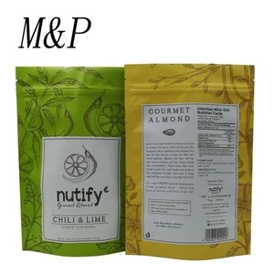 Chinese supplier wholesales honey &amp;sesame nutify stand up ziplock food pouch bag
