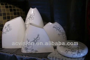 Chinoiserie embellish ceramic vases for home decoration