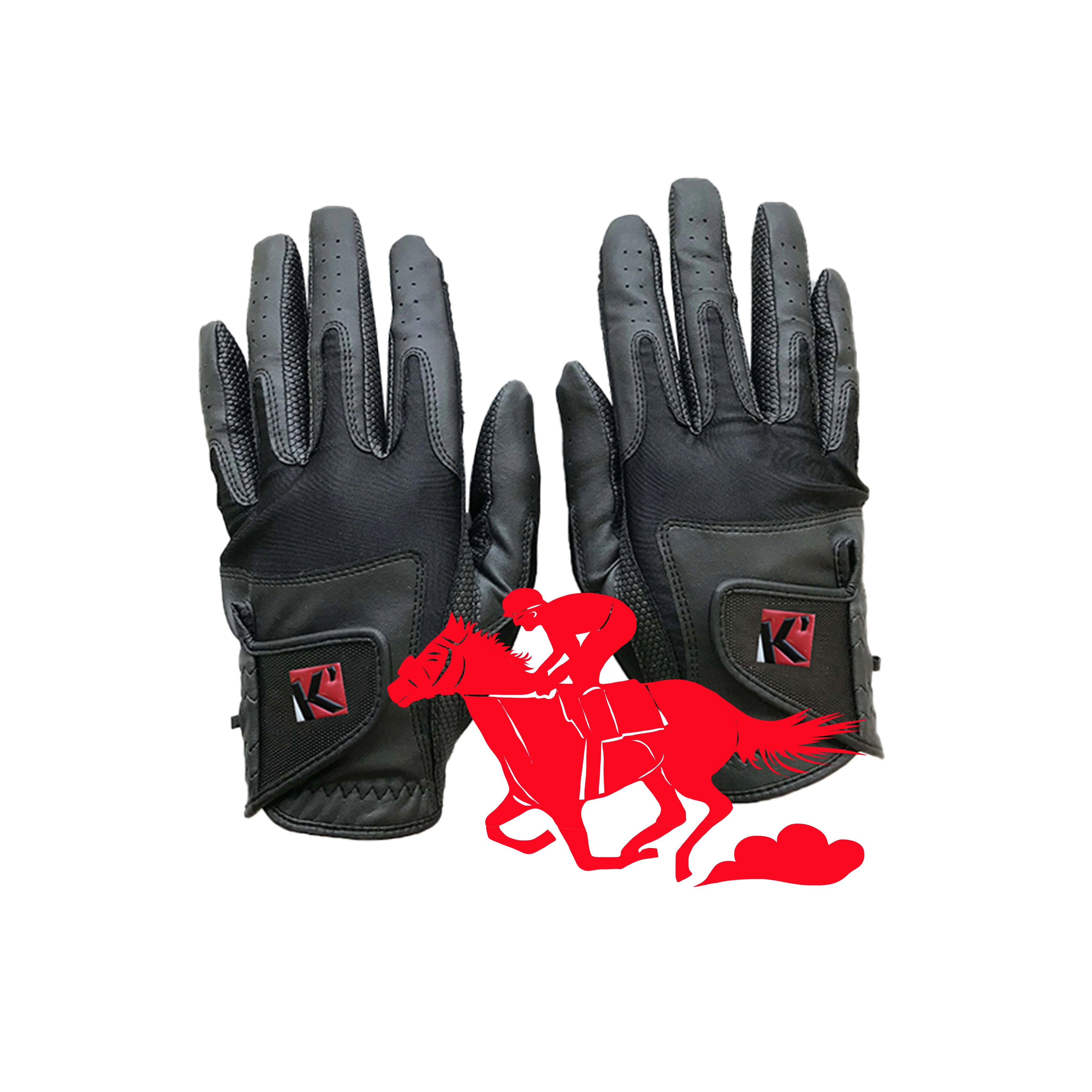 Christmas gift horse riding windproof bulk sports gloves with skin