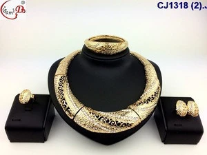 CJ1318 New style necklace jewelry sets nice fashionable design for Negerian ladies necklace wedding party