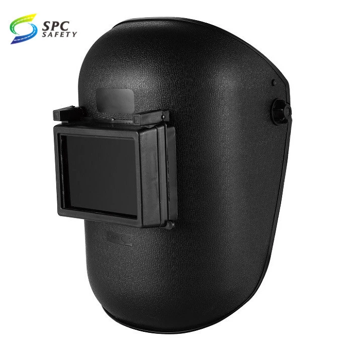 classic black color industrial safety flip up welder face shield visor welding protective mask helmet for welding and grinding