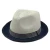 Import Classic grey beige dark blue colors fedora straw paper braid hat for women men from China