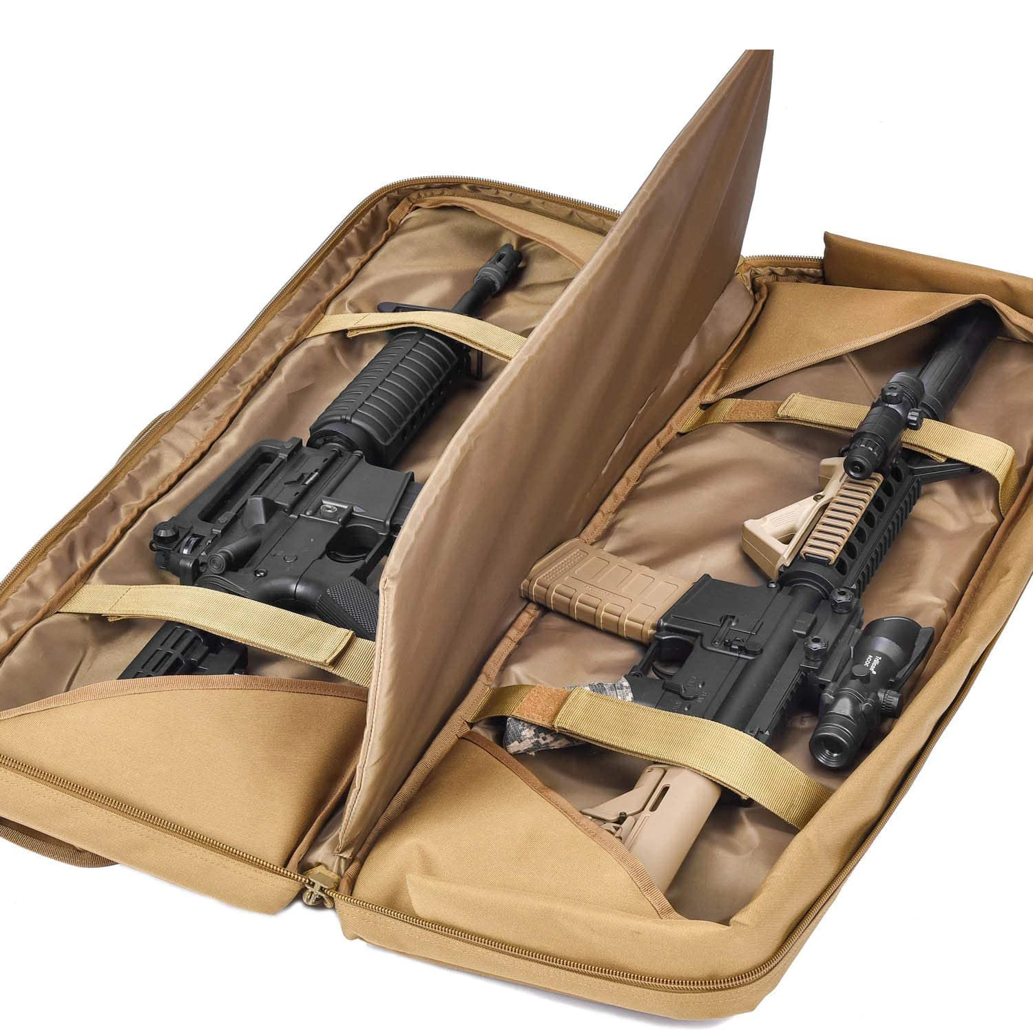 Classic Tactical Double Long Rifle Pistol Gun Bag Firearm Transportation Case Backpack Double Long Rifle Gun Case Bag