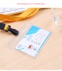 Clear ID Vinyl Pouch Card Badge Wallet Holder