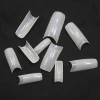 Clear/White/Natural 500PCS/BAG Half-cover Artificial Fingernail Tips TD29 Eco-freindly ABS French Style Square False Nail Tip