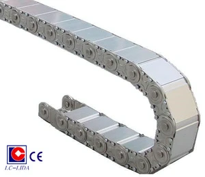 cnc machine metal hose carrier bridge type steel drag chain
