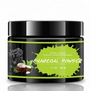 coconut shell charcoal tooth powder black bamboo activated charcoal powder tooth bleaching powder