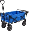 Collapsible Folding Utility Wagon Quad Compact Outdoor Garden Camping Cart Removable Fabric