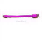 Colorful custom laptop cooling pad usb cable flat & Soft Short USB cable