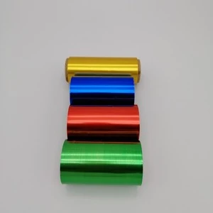 colorful customized embossed red green blue pink aluminum foil for hair highlight foil roll