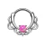 Import Colorful Opal Ball Captive Bead Rings Nose Septum Hoops Ear Tragus Lip Rings Piercing from China