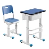 Comfortable Metal Height-adjustable School Desks and Chairs